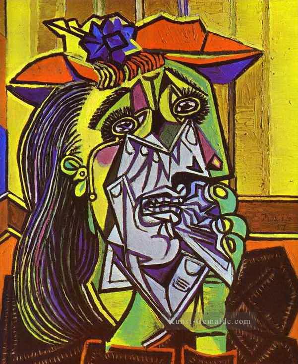 Weeping Frau 1937 kubistisch Ölgemälde